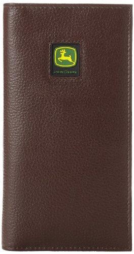 John Deere Leather Checkbook Wallet (Brown) - LP12273