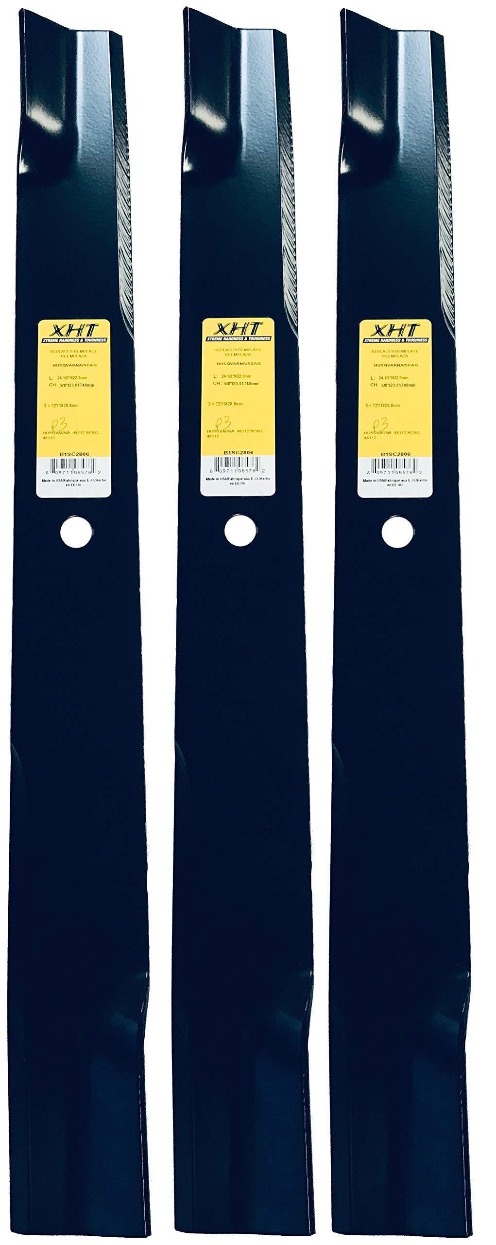 A&I XHT 24-1/2", 5/8" Mower Blade (Set of 3) - B1SC2806,3