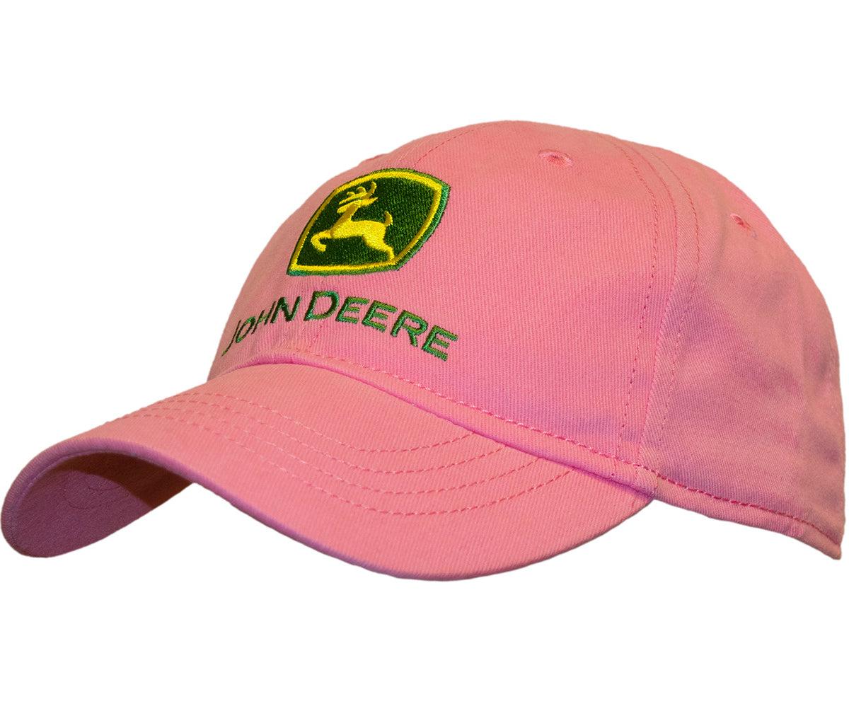 John Deere Logo Youth Girl's Pink Cap/Hat - LP51354