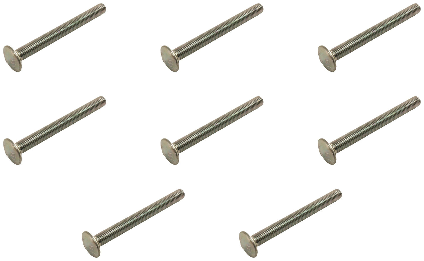 John Deere Original Equipment Round Head Square Neck Bolt, M8 X 80 (8-PACK) - 03M7267