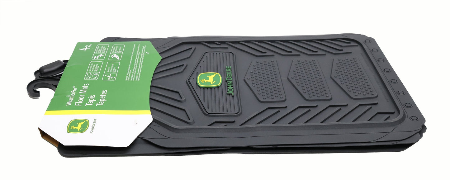 John Deere 4-Piece WeatherPro Floor Mat Set - LP70568