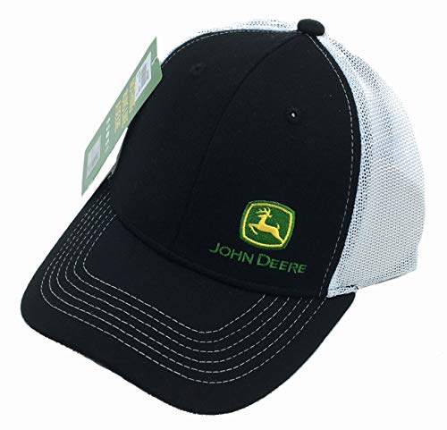 John Deere Black/White Stretch Hat/Cap - LP73695