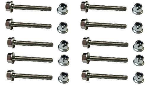 John Deere (10 PACK) Original Equipment Lock Nut/Screw Set - 19M7834A