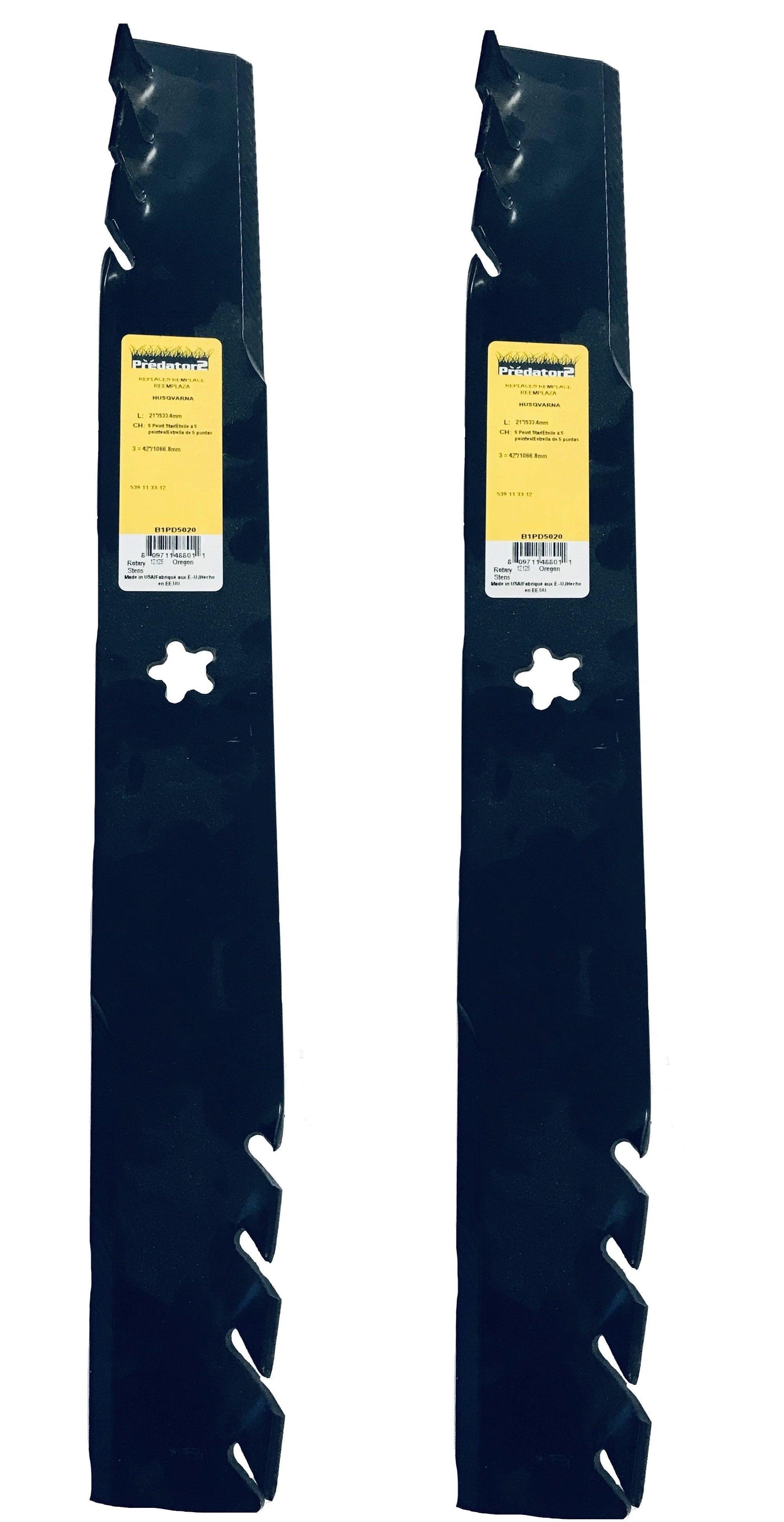 Predator 2, 21" Mower Blade (Set of 2) - B1PD5020,2