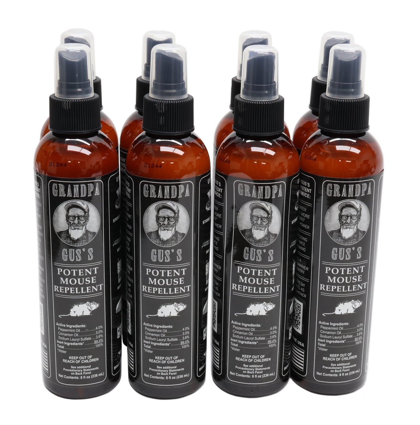Grandpa Gus's (8 PACK) Rodent 8 oz Bottle Spray  - A-B1GSB8A15,8