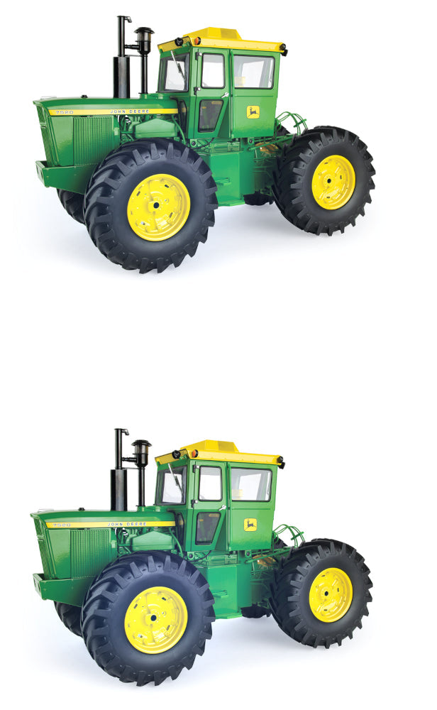 1/16 John Deere (SET OF 2) "50th Anniversary Edition" 7520 Precision Tractor Toy - LP82780,2