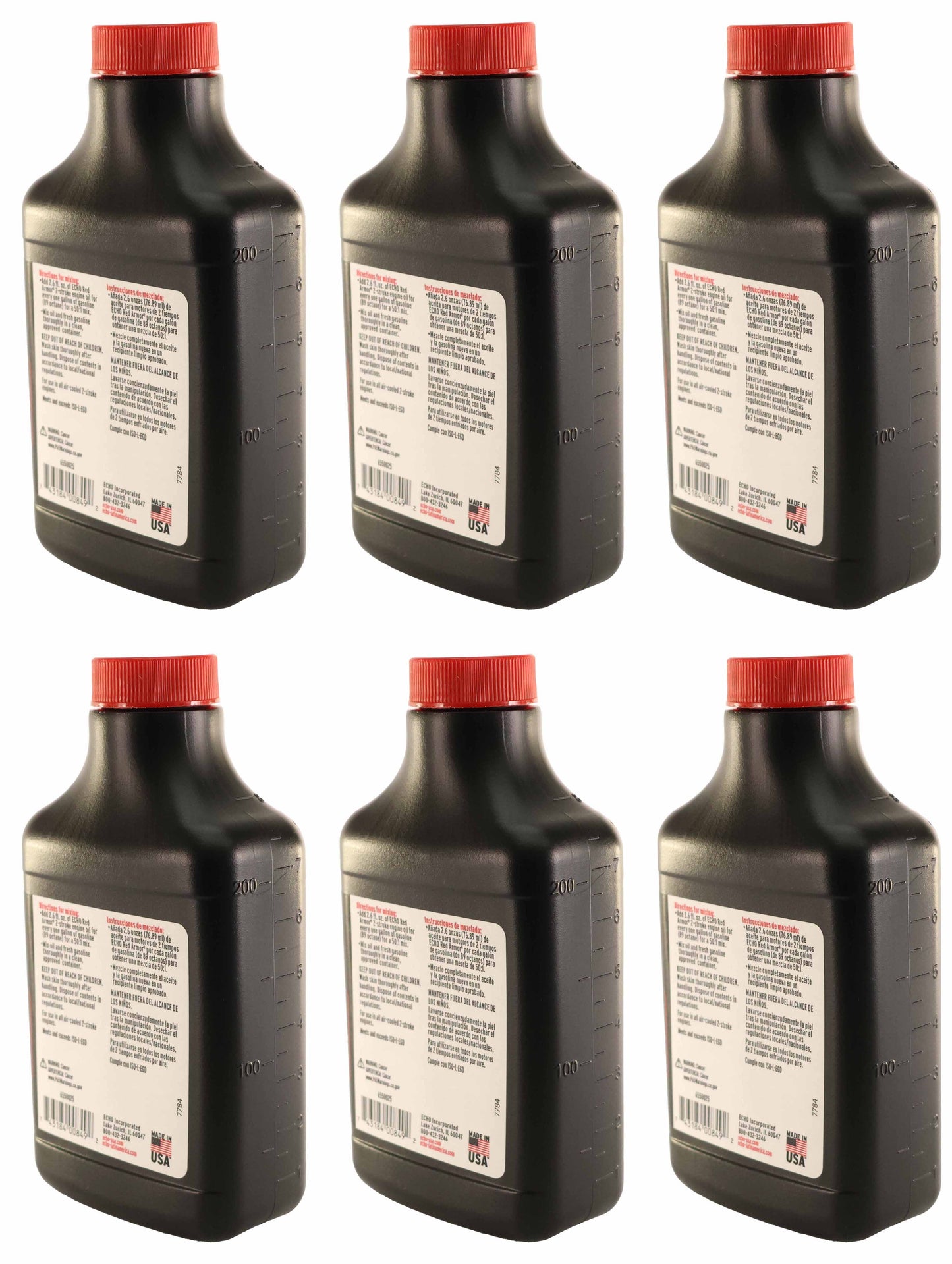 Echo Original Equipment 6-PACK Red Armor 2-Cycle Engine Oil (6.4 fl oz Bottle) - 6550025