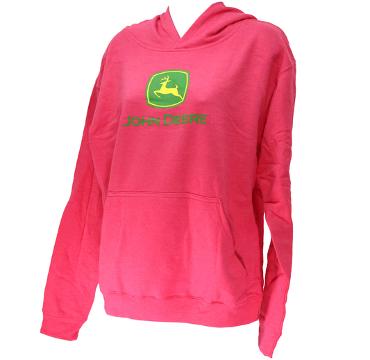 John Deere Youth Hot Pink Trade Mark Hoodie X-Large - LP78687