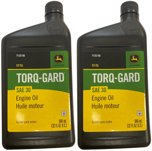 John Deere (2-Pack) Original Equipment 32 oz. SAE 30 Oil - TY26790