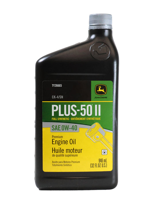 John Deere Plus-50 II Full Synthetic SAE 0W-40 Engine Oil - TY26665