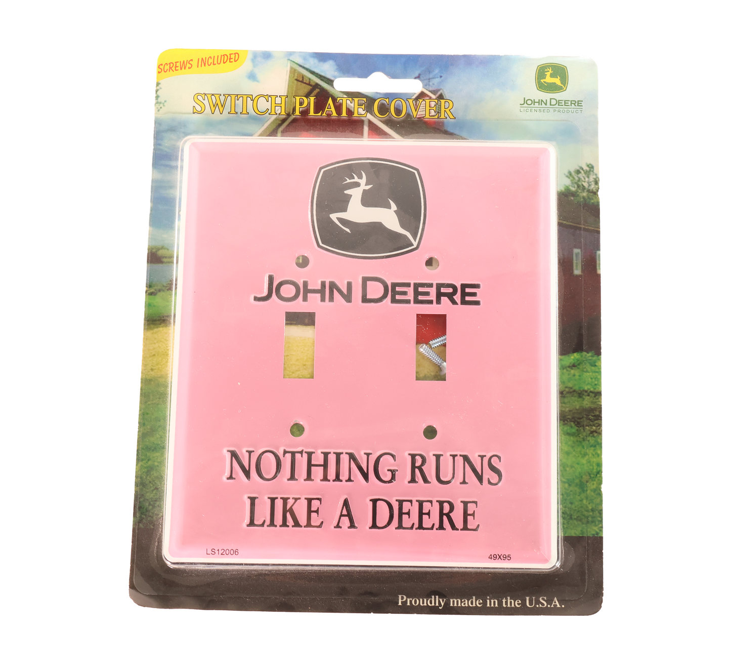 John Deere Pink Light Switch Cover - LS12006