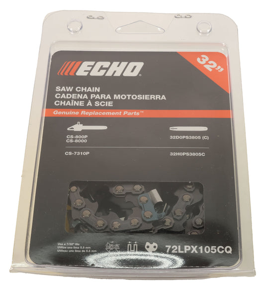 Echo Original Equipment  3/8" Pitch   0.050 Gauge Saw Chain - 32" - 72LPX105CQ