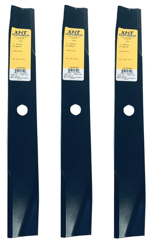 XHT, 16", 3/4" Replacement Blade for Toro 106637 106078 (Set of 3) - B1TR3109,3