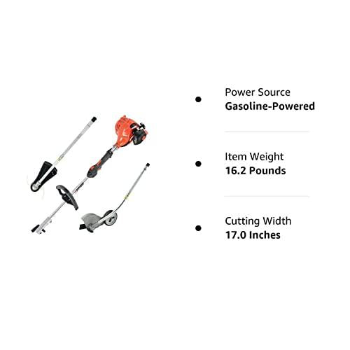 Echo 21.2 cc Gas 2-Stroke Attachment Capable Straight Shaft String Trimmer with Speed-Feed Head and Curved Shaft Edger Kit - PAS-225VP