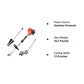 Echo 21.2 cc Gas 2-Stroke Attachment Capable Straight Shaft String Trimmer with Speed-Feed Head and Curved Shaft Edger Kit - PAS-225VP