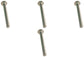 John Deere Original Equipment Round Head Square Neck Bolt, M8 X 80 (4-PACK) - 03M7267