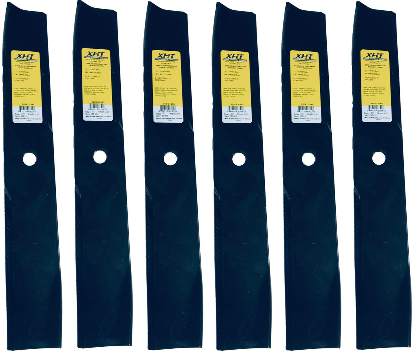 A&I XHT 17", 5/8" Mower Blade (Set of 6) - B1DC1500,6