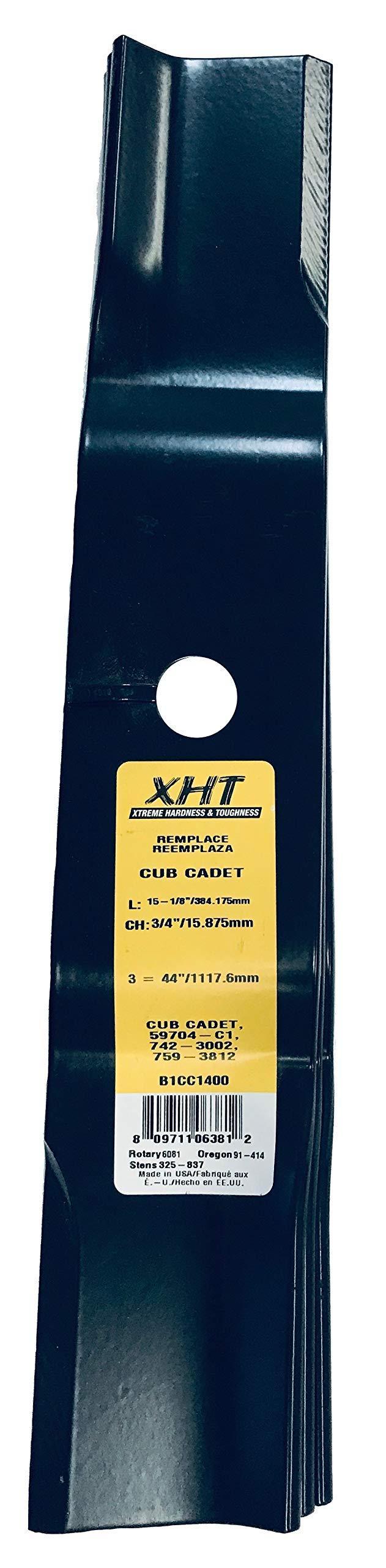 A&I XHT 15-1/8", 3/4" Mower Blade (Single) - B1CC1400,1