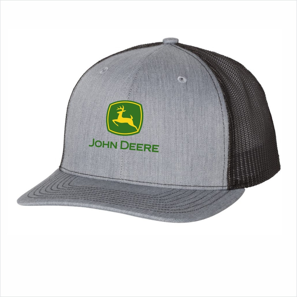 John Deere Richardson Trucker-Heather Gray/Black Hat/Cap - LP77847