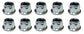 John Deere (10 PACK) Original Equipment Lock Nut - 14M7397