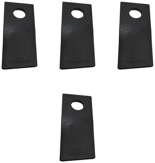 John Deere Original Equipment End Cutterbar Blade, Left Side (4-PACK) - FH308235