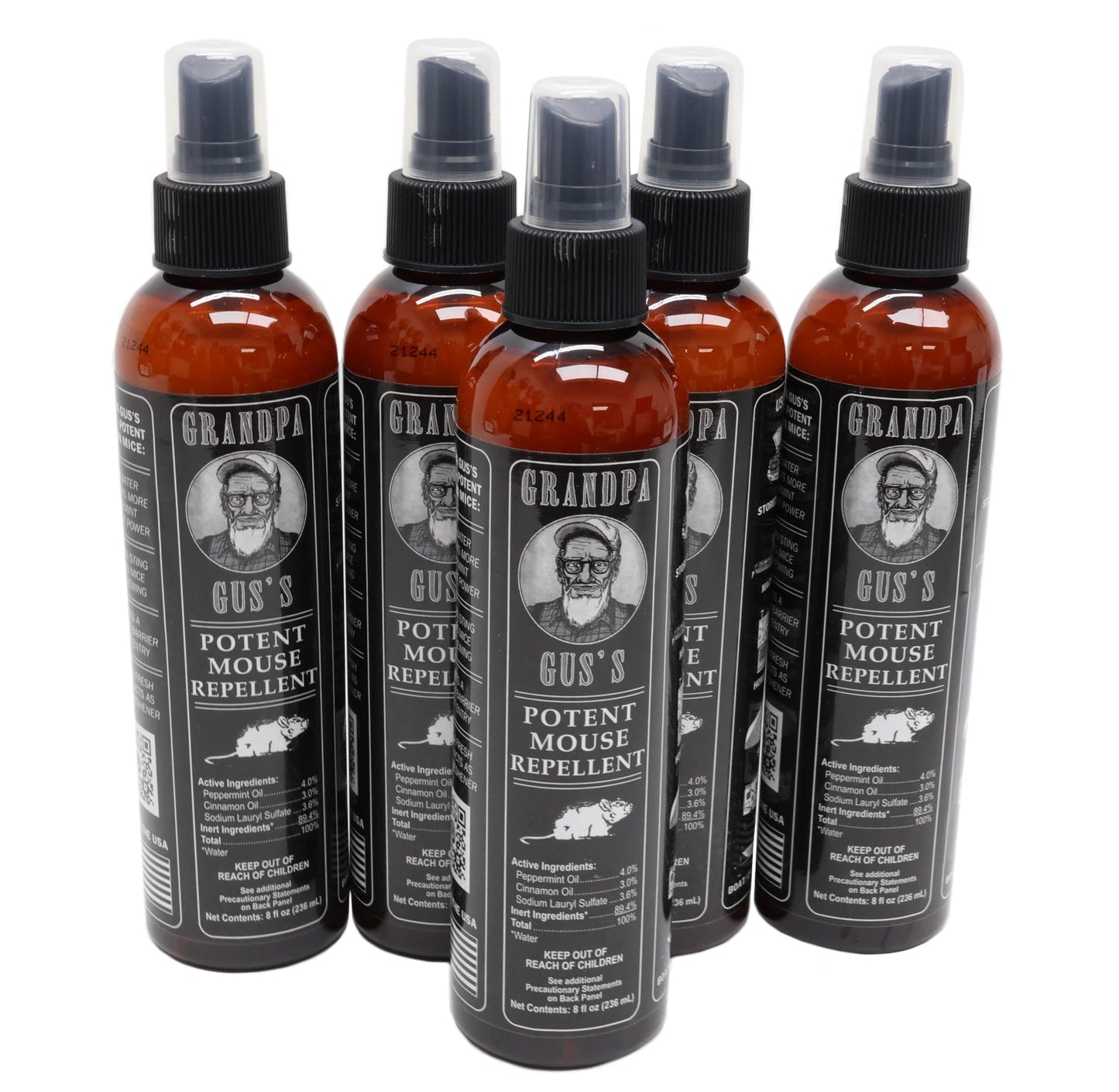 Grandpa Gus's (5 PACK) Rodent 8 oz Bottle Spray  - A-B1GSB8A15,5