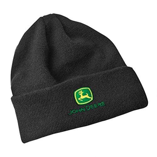 John Deere Fleece Lined Black Knit Hat/Cap - LP44083