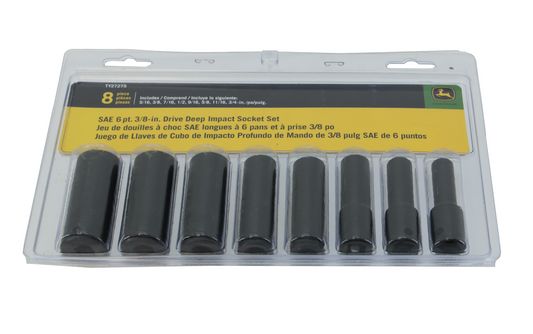 John Deere Original Equipment 3/8 SAE Impact Socket Set - TY27275