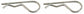 Honda Original Equipment Lock (17Mm) Pin (2-PACK) - 90753-V25-000,2