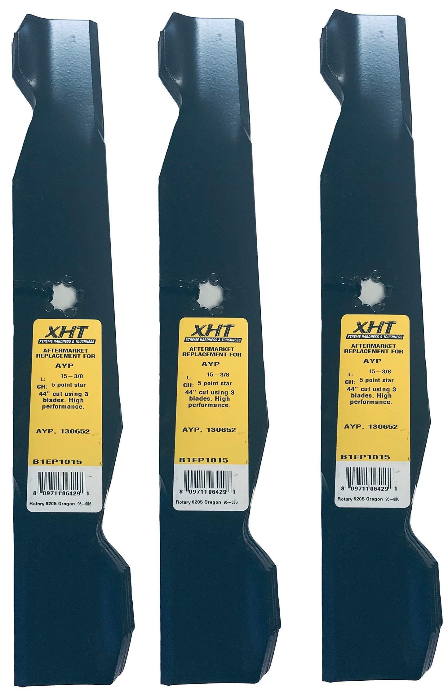 A&I XHT 15-3/8" Mower Blade (Set of 3) - B1EP1015,3