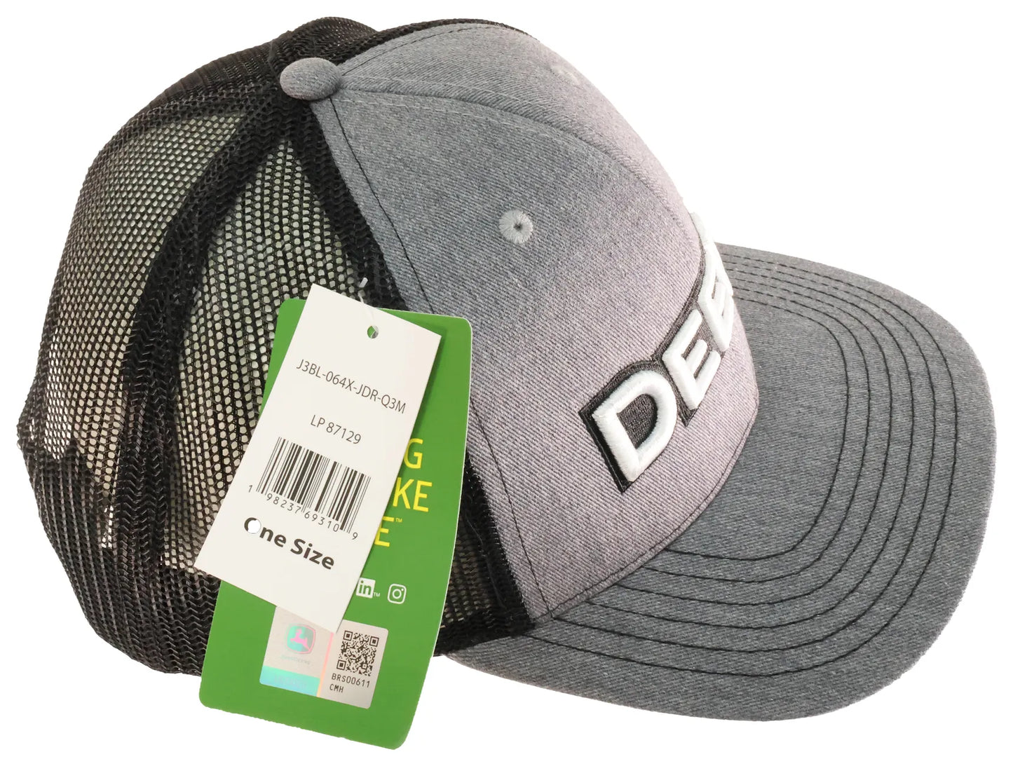 John Deere Unisex HG BK Deere Print Embro Hat - LP87129