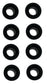 John Deere Original Equipment Bushing 8 Pack - M158746