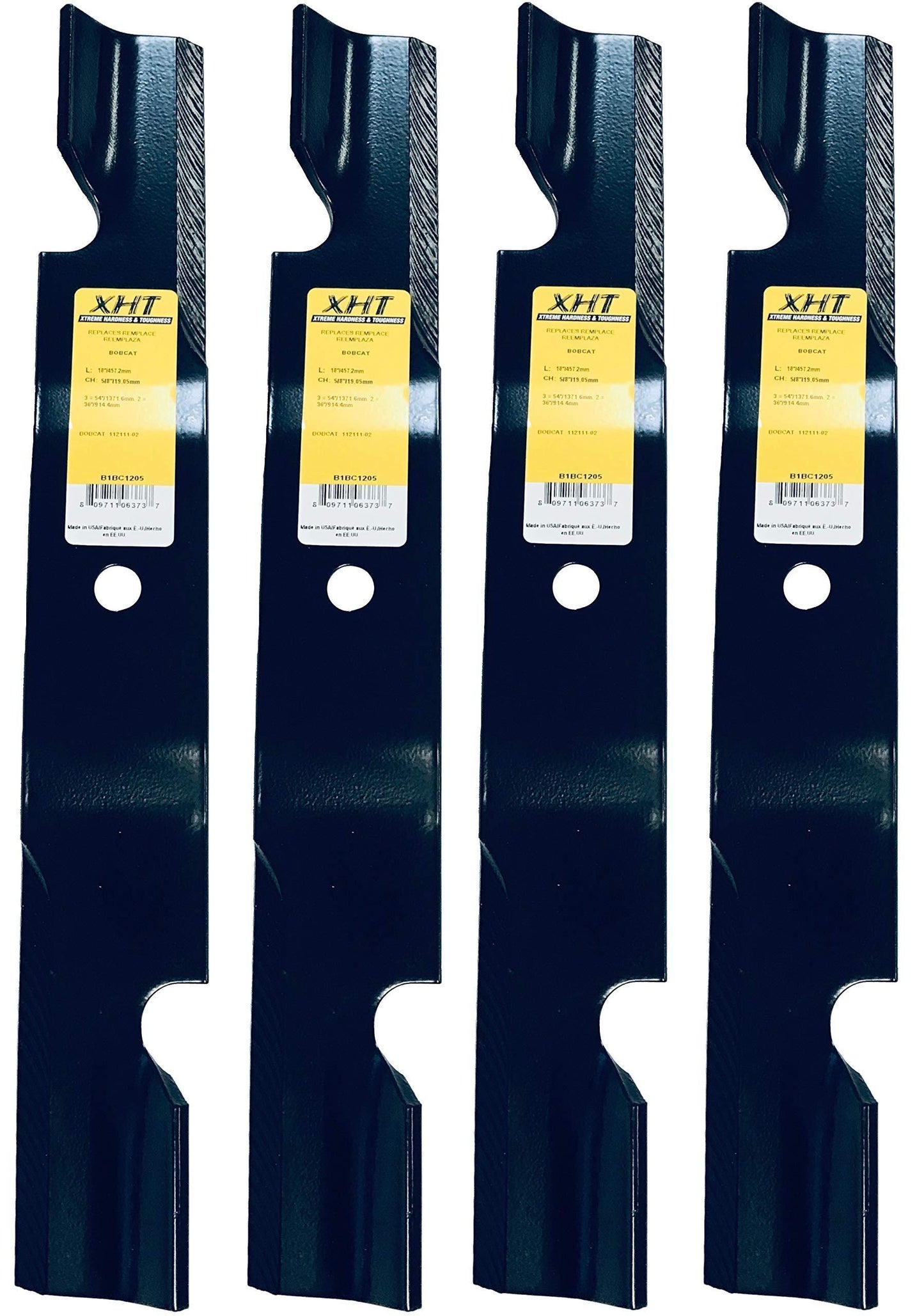 A&I XHT 18", 5/8", HL Mower Blade (Set of 4) - B1BC1205,4