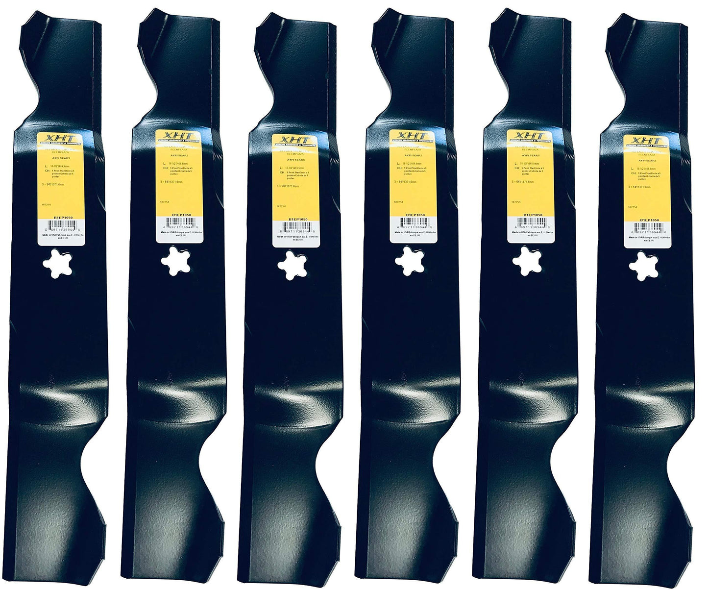 A&I XHT 18-1/2", 5PT Mower Blade (Set of 6) - B1EP1050,6