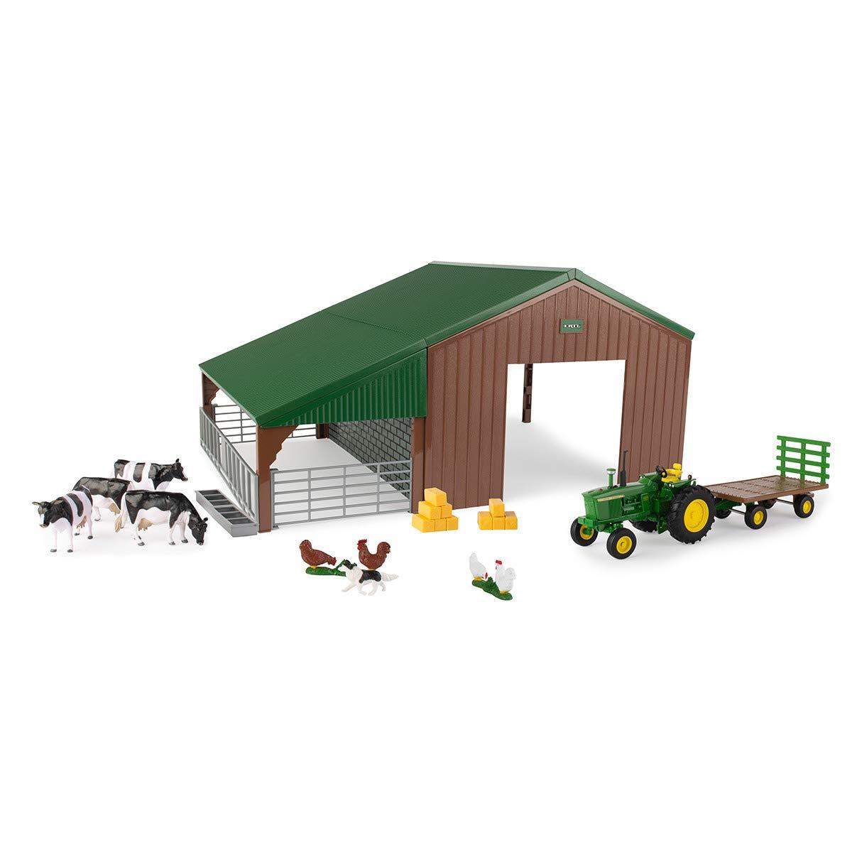 1/32 John Deere Tractor and Shed Playset Toy - LP71780