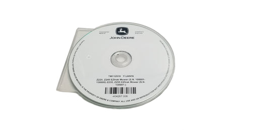John Deere Z225 & Z245(100001-130000)/ Z235 & Z255 (130001-) Technical CD Manual - TM112919CD
