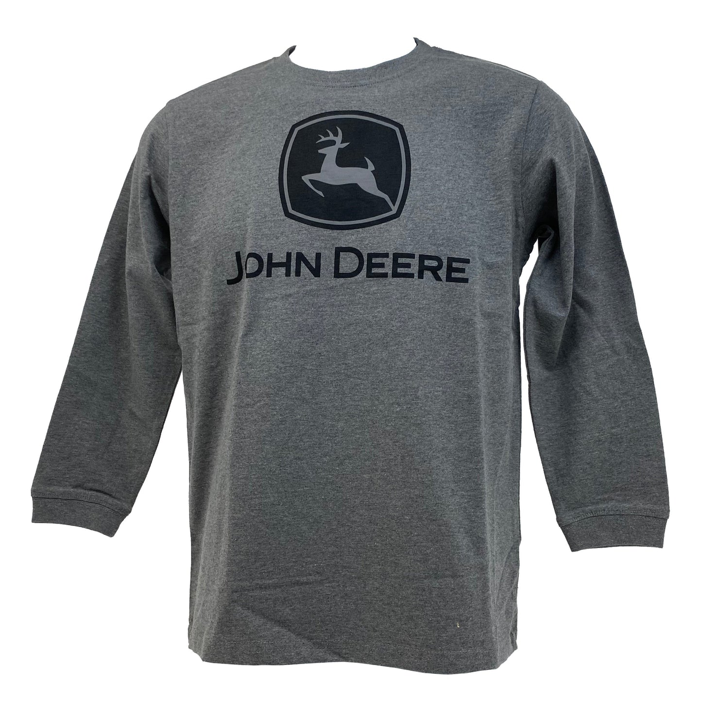 John Deere Logo Boy T-Shirt Grey Youth Medium - LP75771