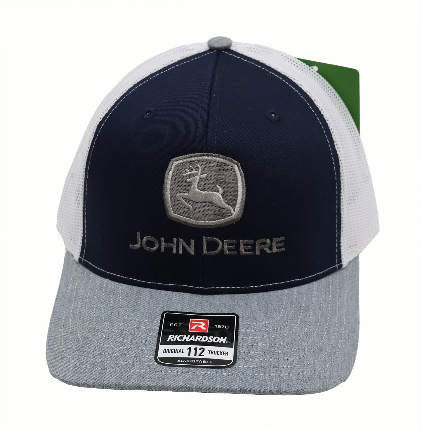 John Deere Richardson Navy/White/Gray Hat/Cap - LP86074