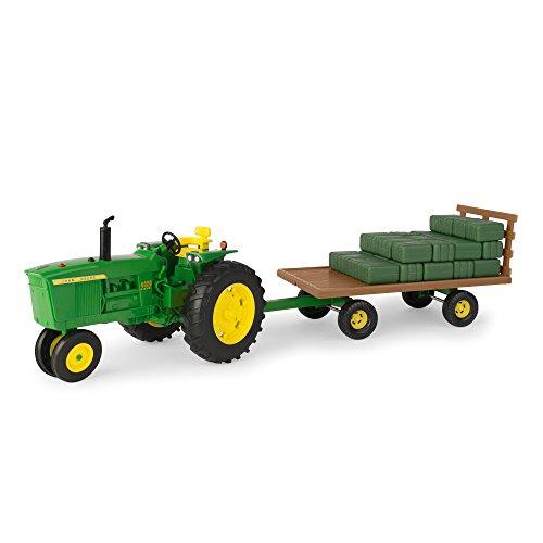 1/16 Big Farm John Deere 4020 Narrow with Hay Wagon and 36 Bales - LP68579