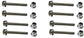 John Deere (8 Pack) Original Equipment Lock Nut/Screw Set - 19M7834A