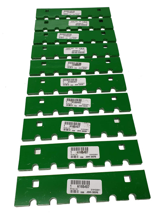 John Deere Original Equipment Combine Notched Wear Plate (Pack of 10) - H165407,10
