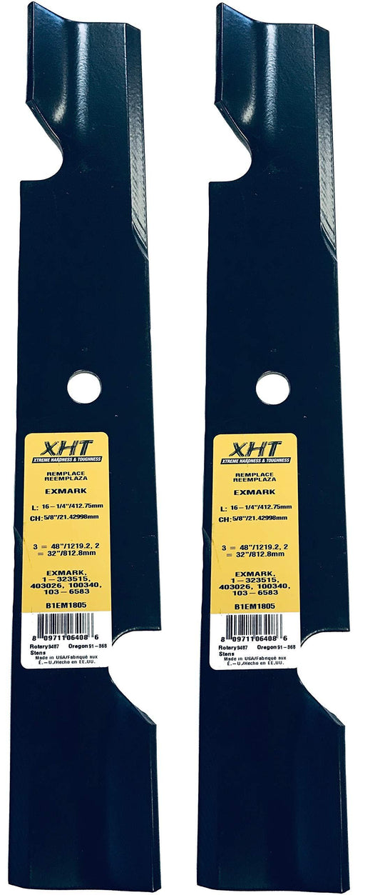 A&I XHT 16-1/4", 5/8" Mower Blade (Set of 2) - B1EM1805,2