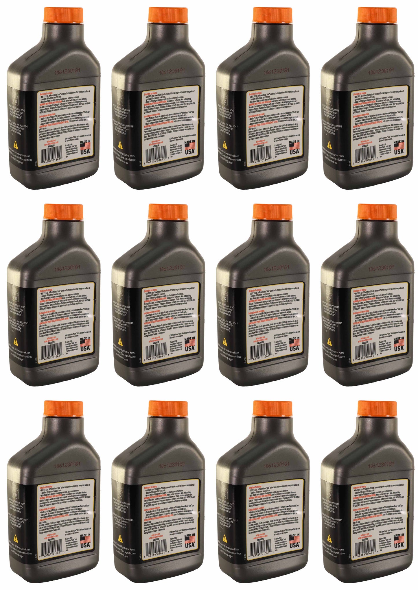 Echo Original Equipment 12-PACK Power Blend Gold Oil Mix 50:1 (5.2 fl oz Bottle) - 6450002