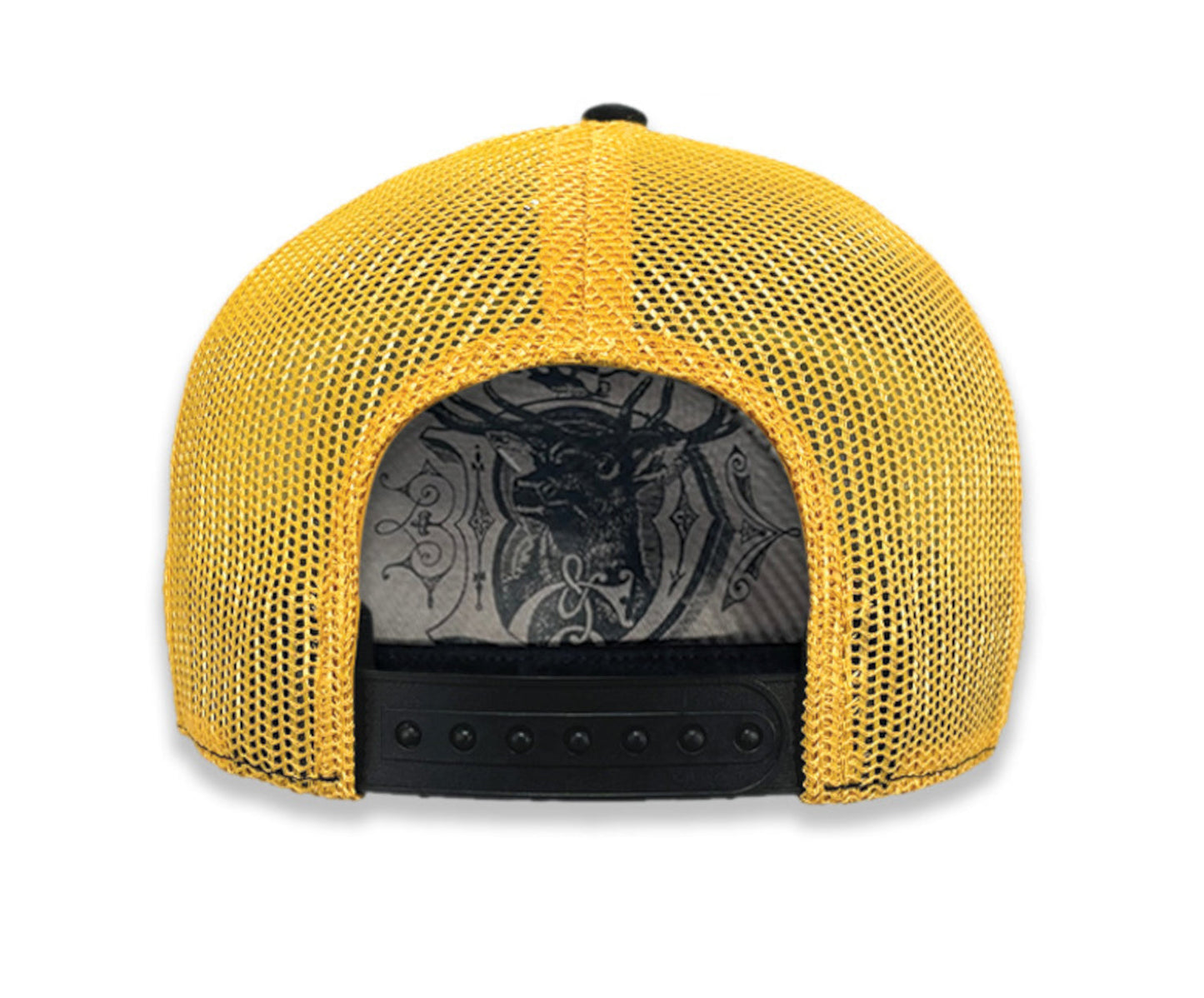 John Deere Mens Black/Gold Applique Cap/Hat - LP86092