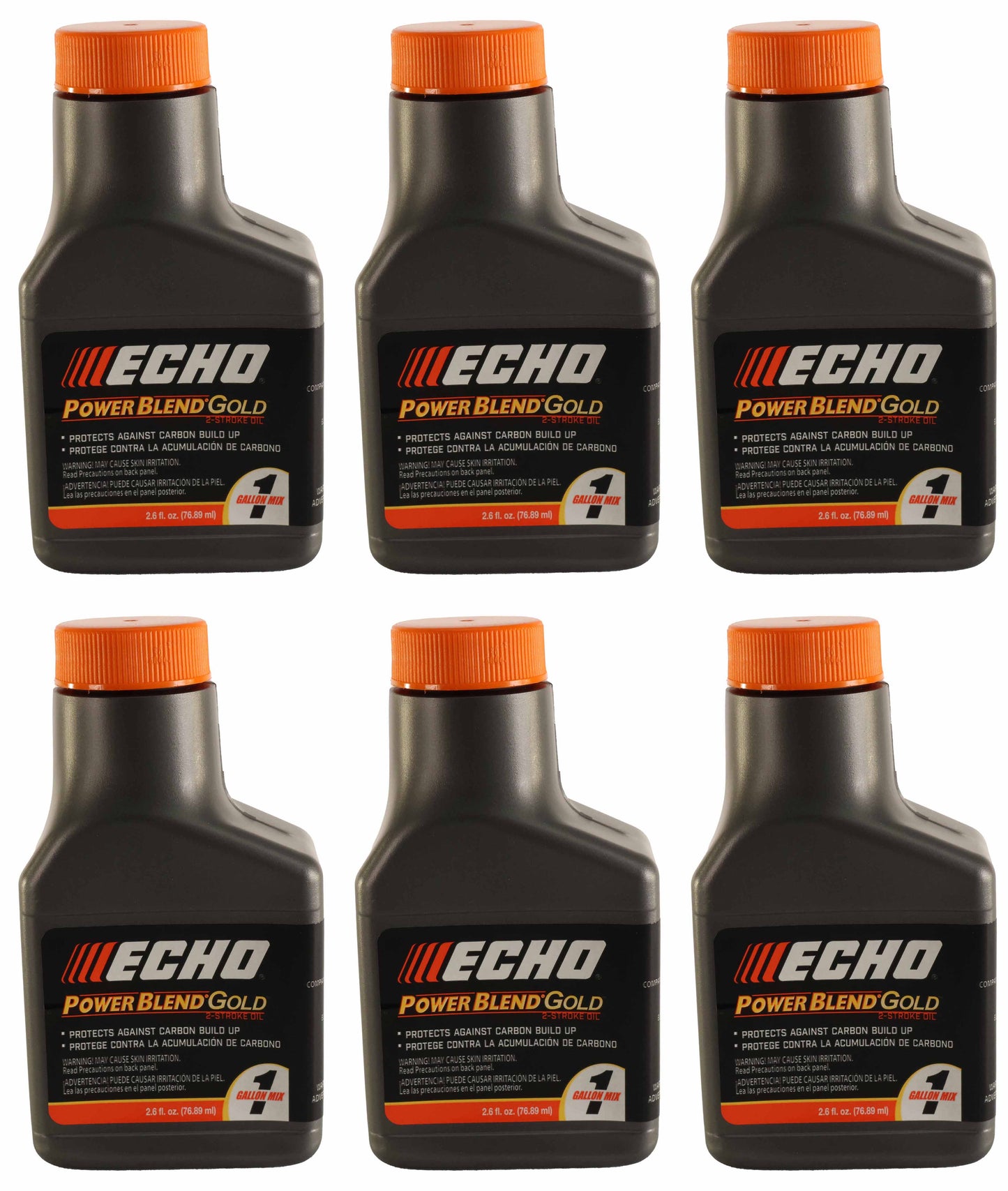 Echo Original Equipment 6-PACK PowerBlend Gold 2.6 Oz. 2-Stroke Engine Oil - 6450000