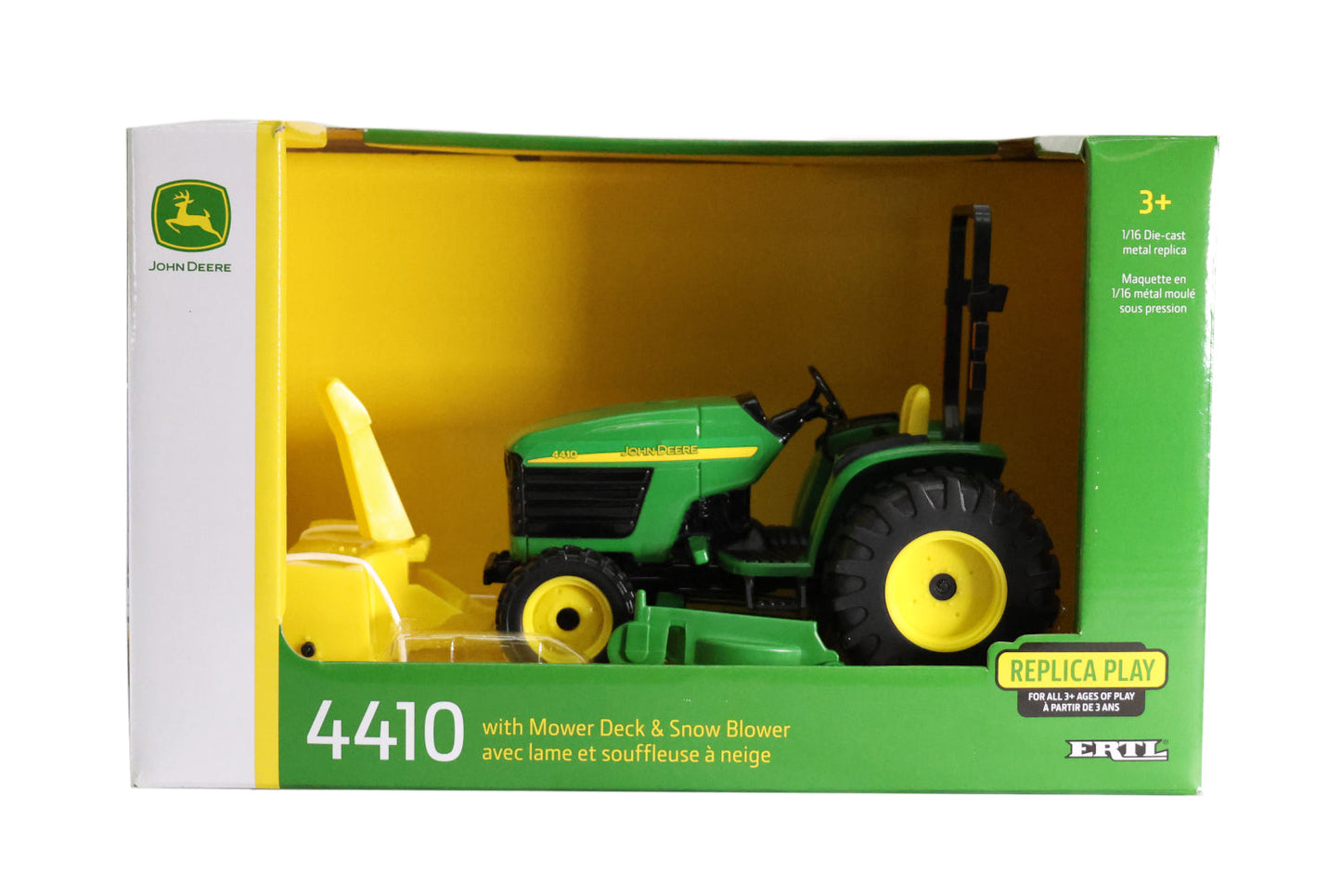 1/16 John Deere 4410 with Mower Deck and Snow Blower Toy - LP83254