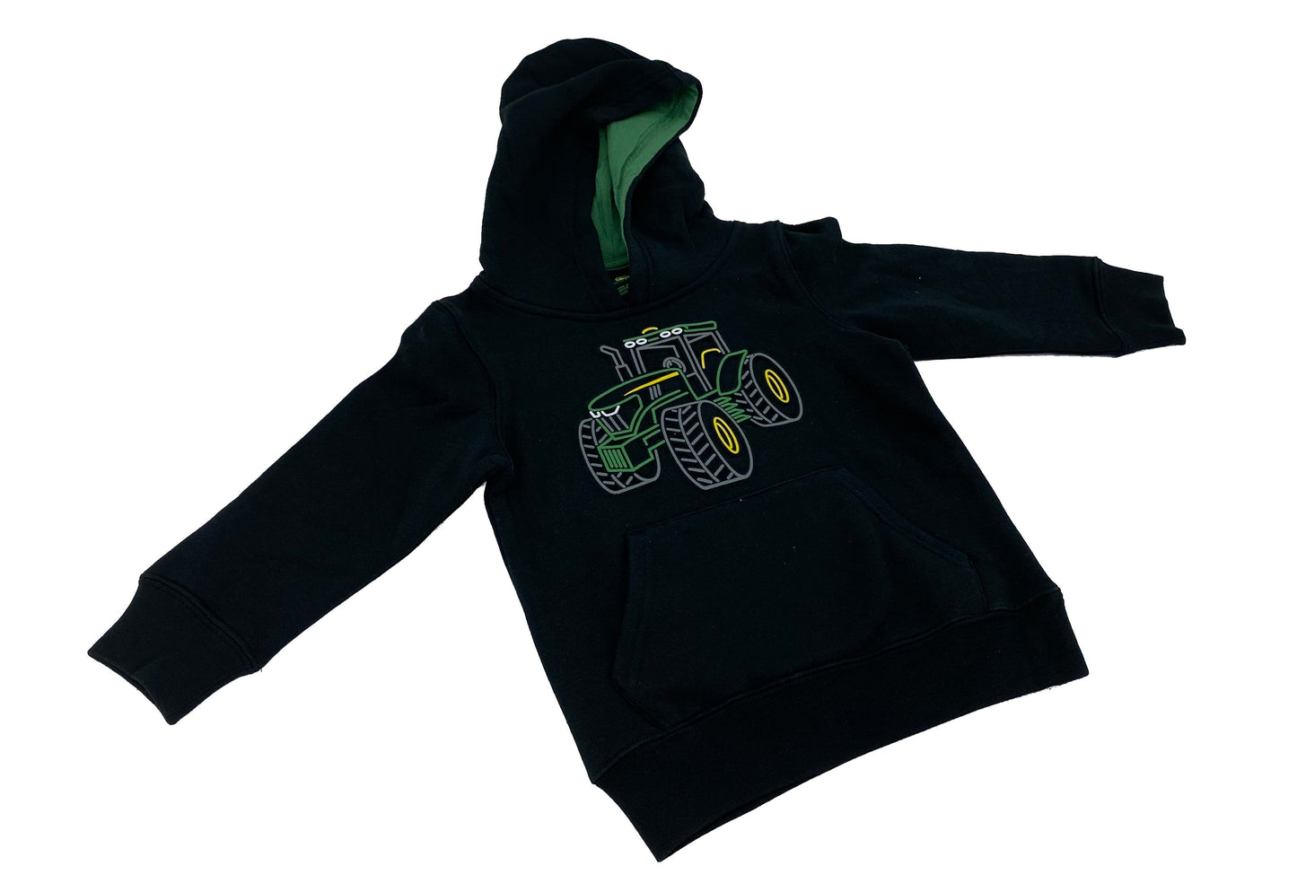 John Deere Toddler Hoodie With Tractor Outline 2T - LP77202