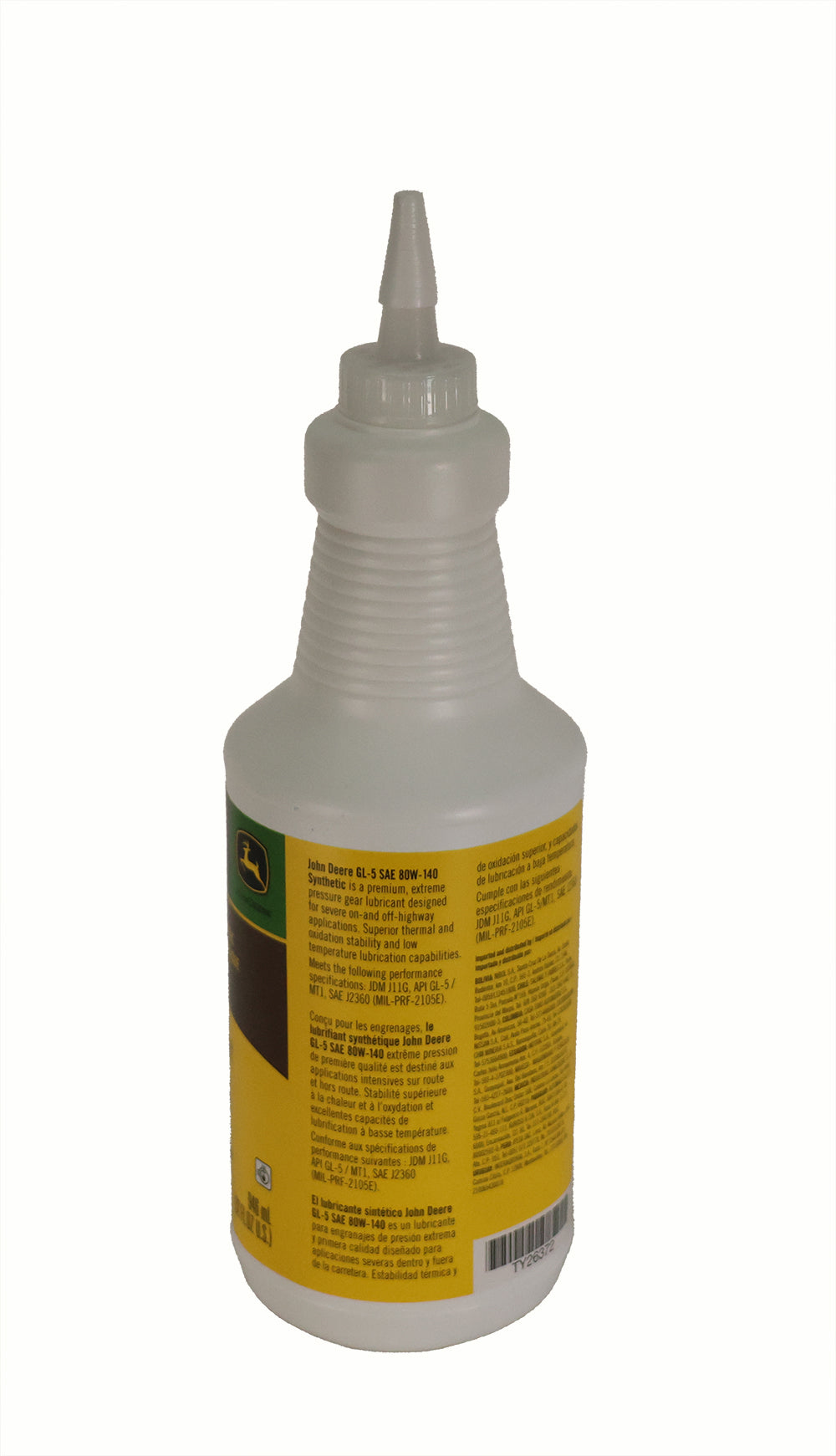 John Deere Original Equipment GL-5 Synthetic SAE 80W-140 Gear Lubricant - TY26372