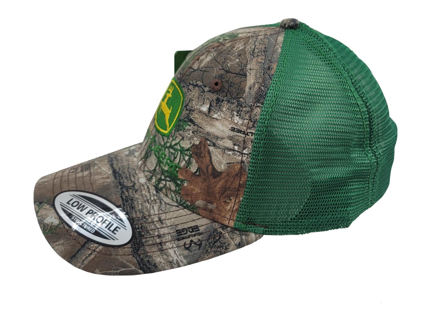 John Deere Camo Twill/Green Mesh Hat/Cap - LP83144