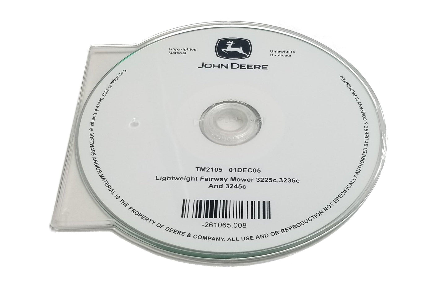 John Deere 3225C/3235C/3245C Mowers Technical CD Manual - TM2105CD